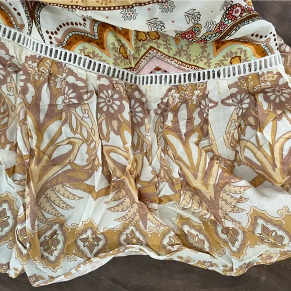 ANTHROPOLOGIE Farm Rio V Neck Flutter Sleeve Dress - Picture 13 of 15